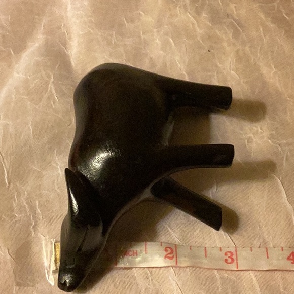 Small wildebeest Statue Wooden Statue Vintage - Picture 9 of 10